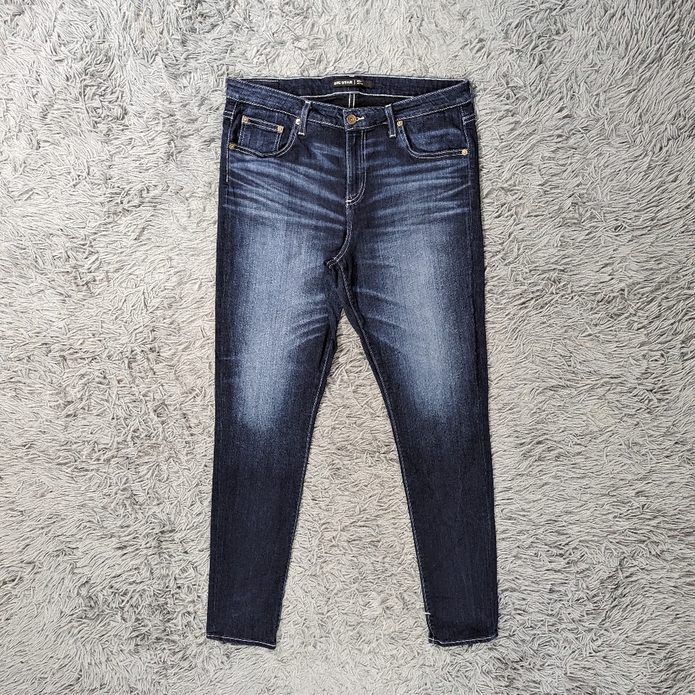 Big Star Jeans Women's 32 Dark Wash Desi Skinny Stretch Denim High Waist